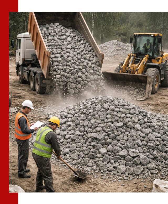 Гранитный щебень фракция 70-150 доставка в Салавате