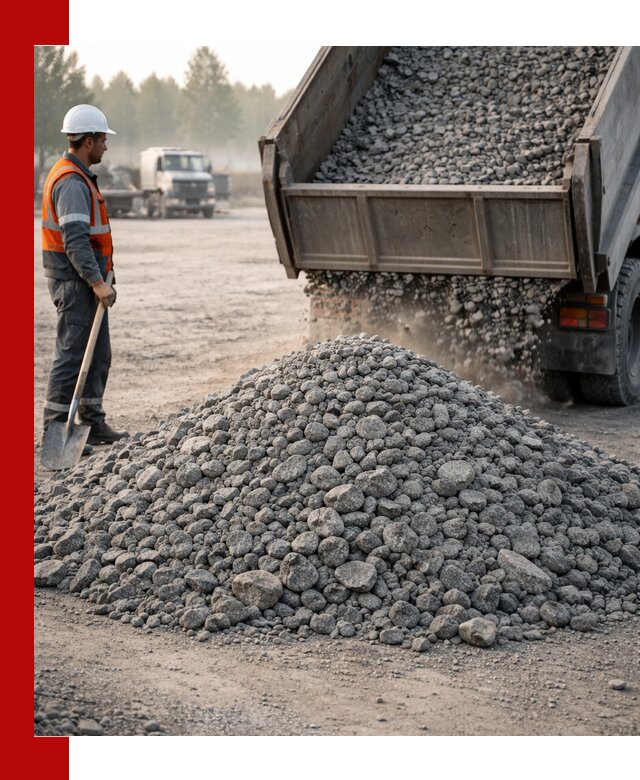 Гранитный щебень фракции 100–201 для строительства в Салавате