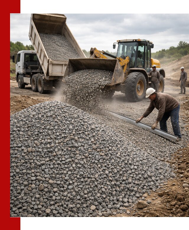 Гравийный щебень фракция 5-20 с доставкой в Салавате