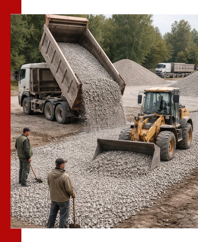 Купить гравийный щебень фракция 20-40 в Салавате с доставкой