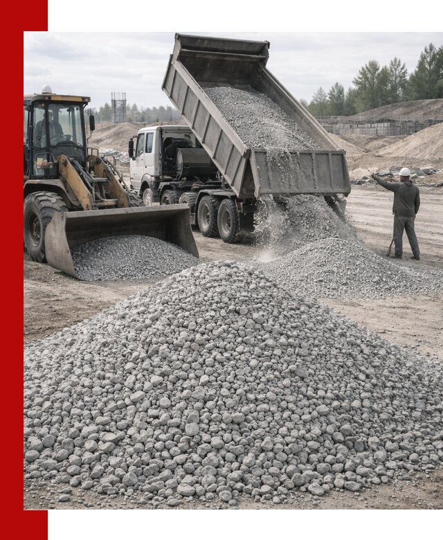 Доставка известнякового щебня фр. 5–20 в Салавате