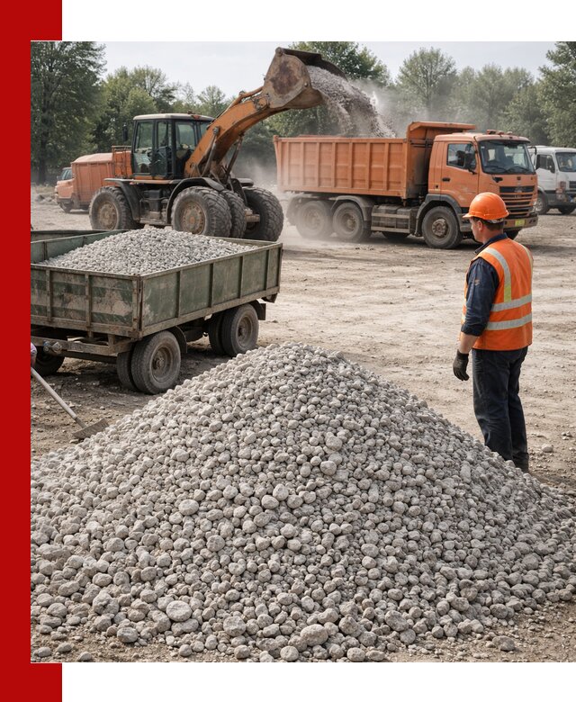 Доставка известнякового щебня фракция 20–40 в Салавате