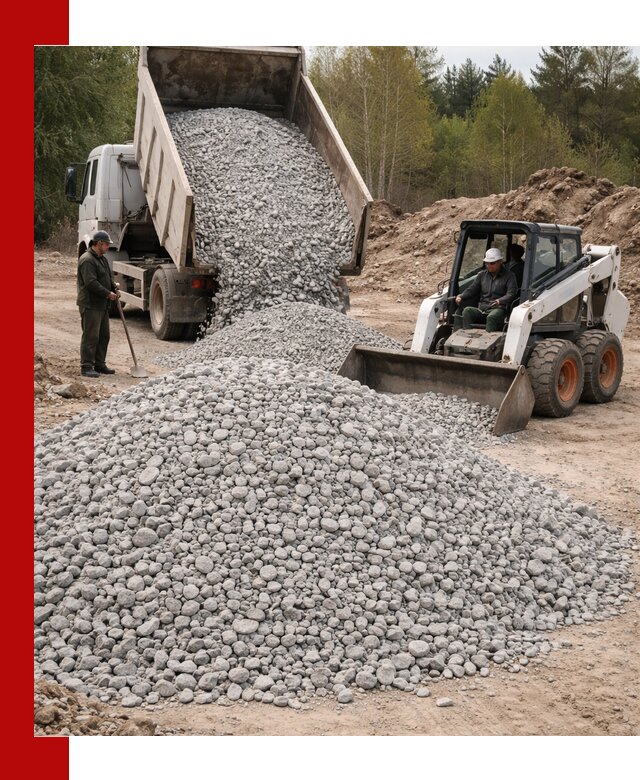 Доставка доломитового щебня в Салавате напрямую от карьера