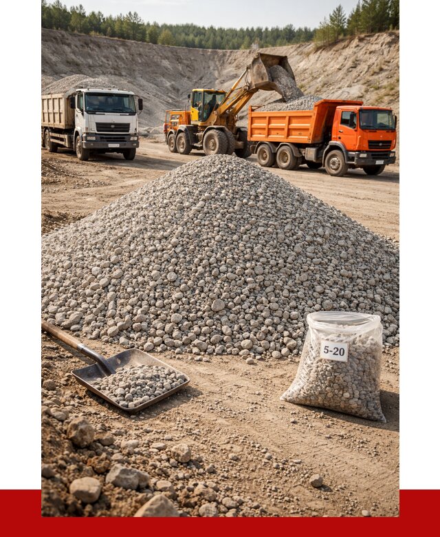 Доломитовый щебень фр. 5-20 в Салавате от 4481 р. | ПРОНЕРУДСлв