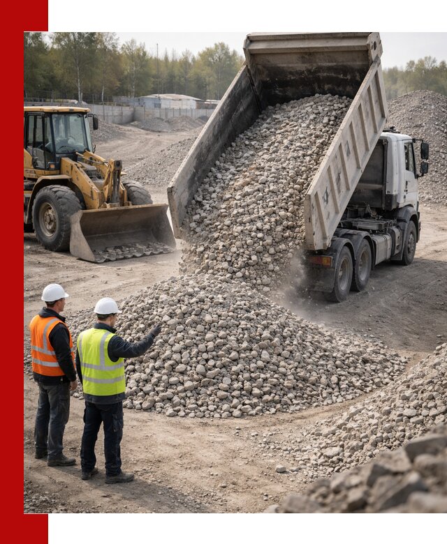 Вторичный щебень фракция 40–70 доставка в Салавате