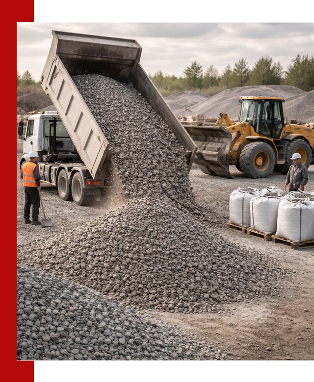 Бетонный щебень фракция 5–20 с доставкой в Салавате