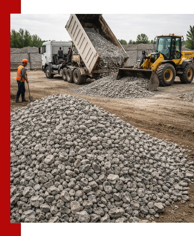 Доставка бетонного щебня фракции 40-70 в Салавате