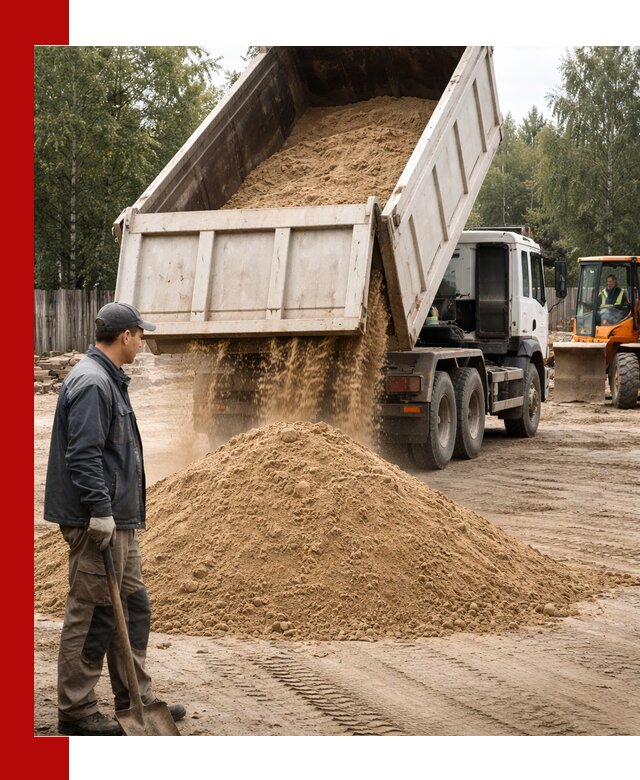 Доставка и продажа песка с разгрузкой в Салавате