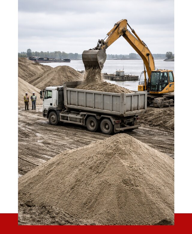 Купить речной песок навалом в Салавате от 1920 р., ПРОНЕРУДСлв