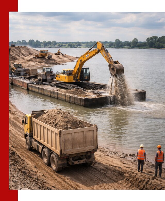 Намывной песок с доставкой в Салавате оптом и в розницу
