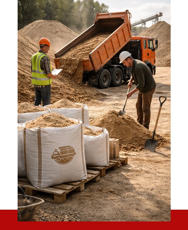 Строительный песок в Салавате от 2347 р. с доставкой, ПРОНЕРУДСлв