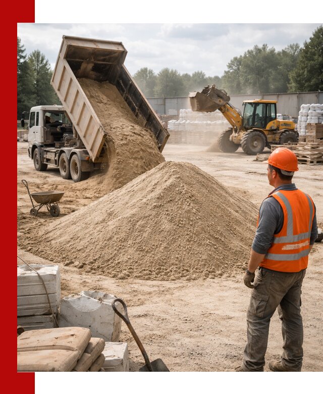 Доставка строительного песка с самосвалом в Салавате