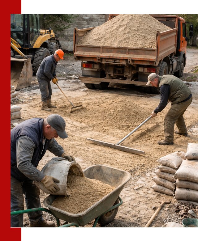 Поставка песка для стяжки в Салавате с быстрой доставкой