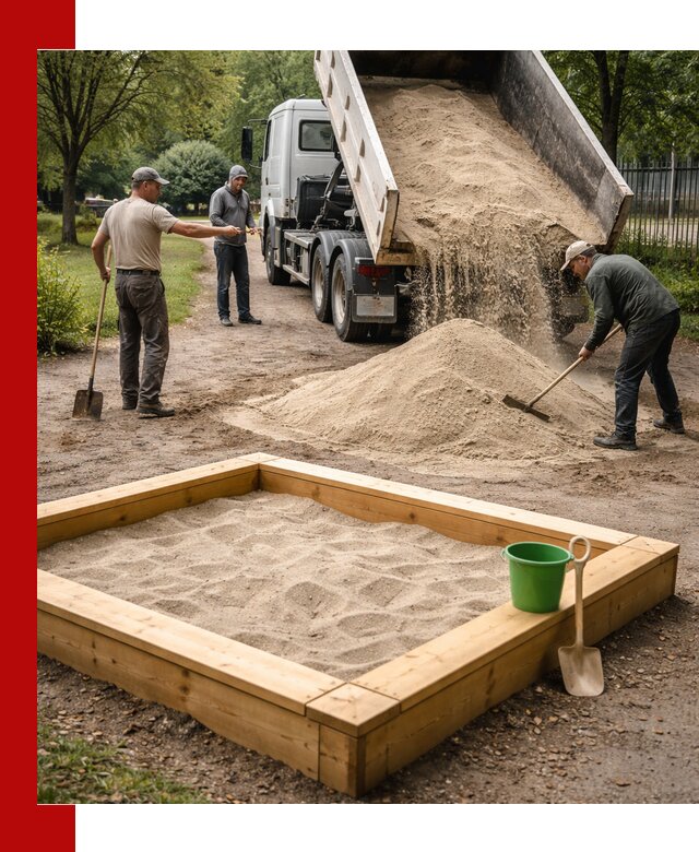 Песок для песочницы с доставкой в Салавате недорого и чистый