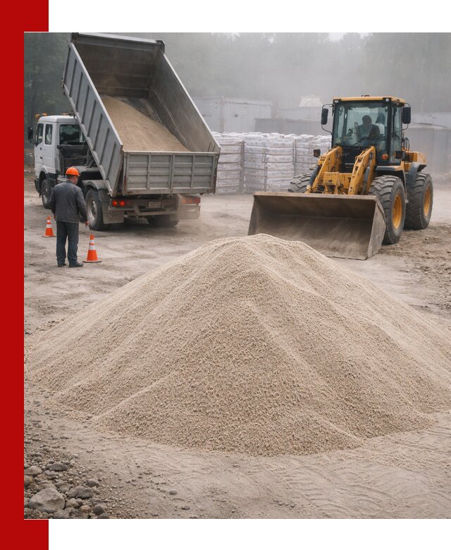 Кварцевый песок фракция 0–8 для стройработ в Салавате