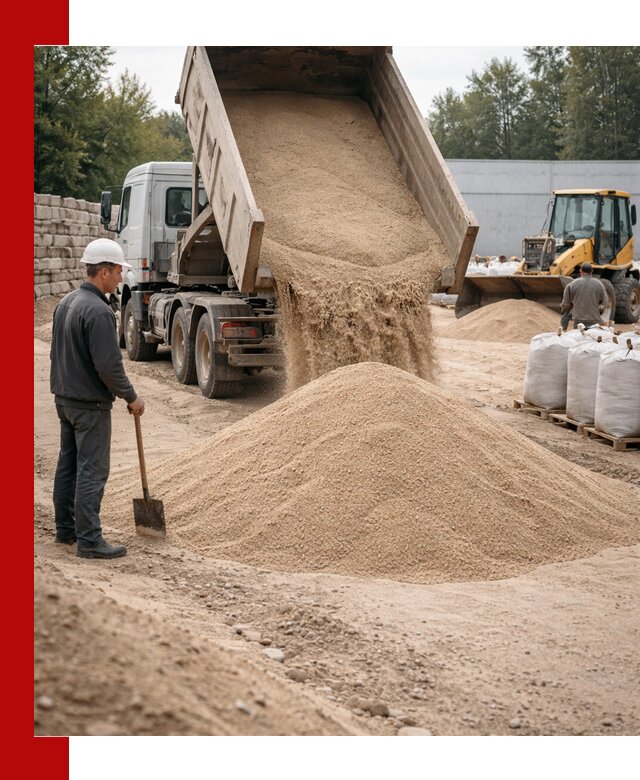 Кварцевый песок фракция 0–3 мм с доставкой в Салавате