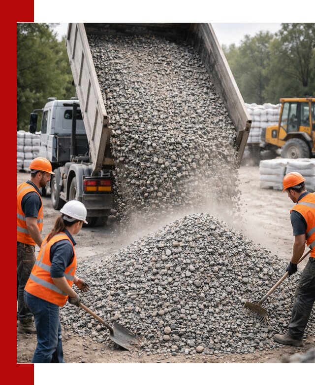Доставка гравия и камня в Салавате оптом и в розницу