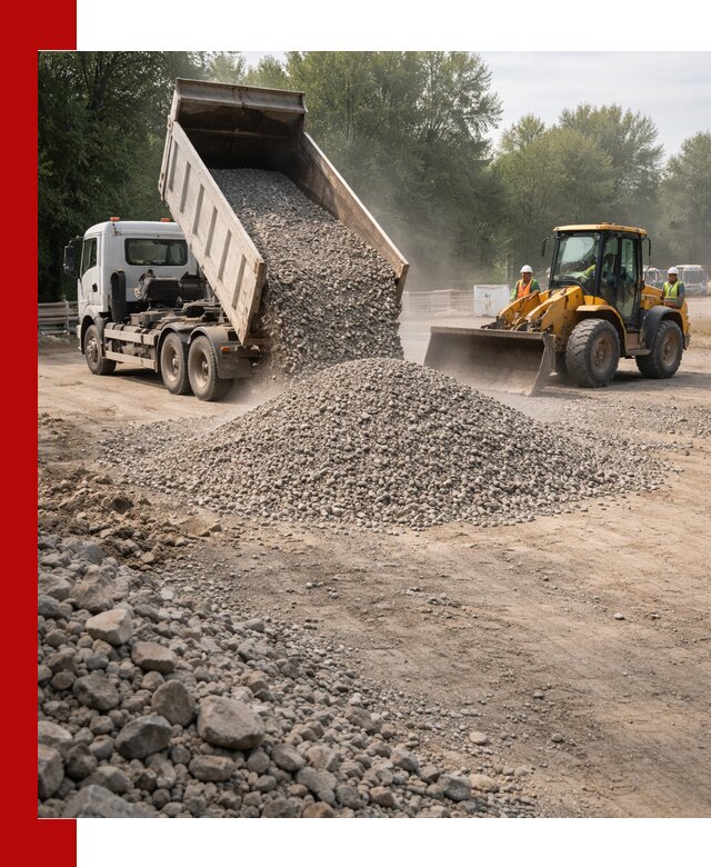 Гравий фракция 5–20 доставка в Салавате оптом и в розницу