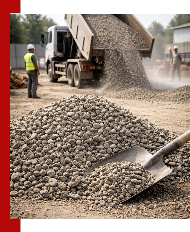 Доставка гравия фракции 20-40 в Салавате с самосвалами