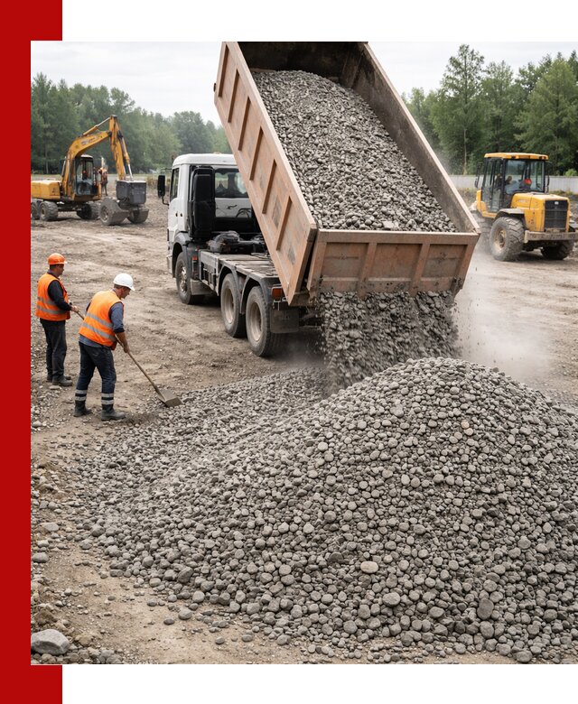 Доставка гравия фракции 40-70 в Салавате оптом и в розницу