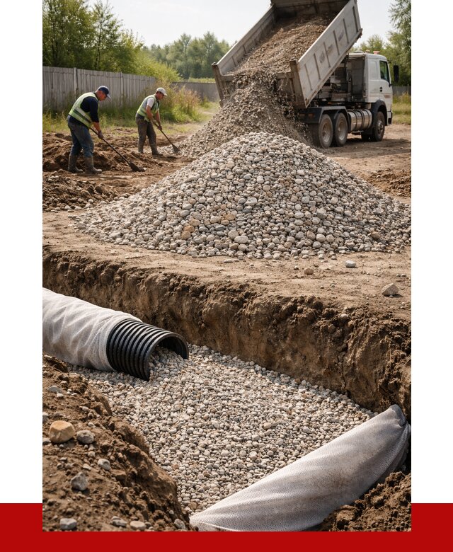 Гравий для дренажа в Салавате от 2347 р., доставка ПРОНЕРУДСлв