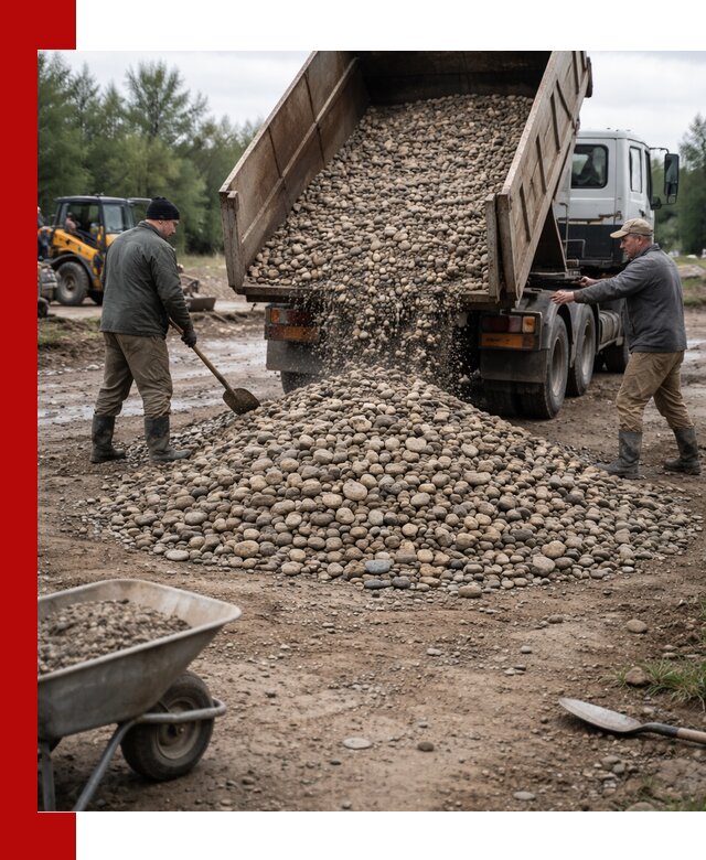 Доставка гальки речной оптом и в розницу в Салавате