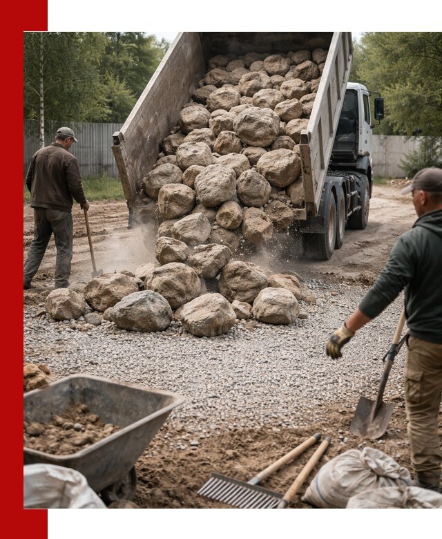 Доставка и укладка булыжника в Салавате