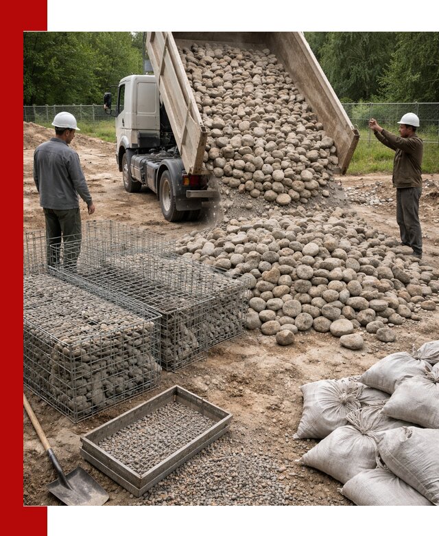 Камень для габионов фракция 70–151 в Салавате