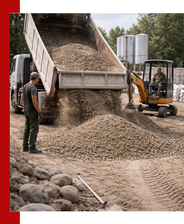 Доставка ПГС С3 в Салавате самосвалами и миксерами