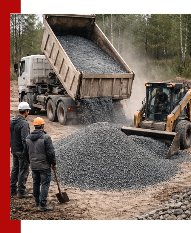 Гранитный отсев 0-5 с доставкой и разгрузкой в Салавате