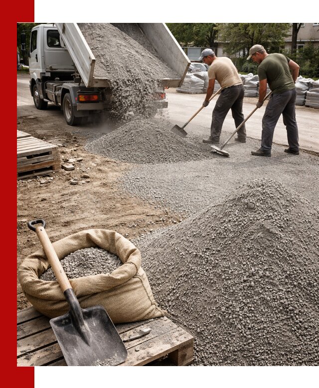 Отсев для тротуарной плитки в Салавате — доставка и укладка