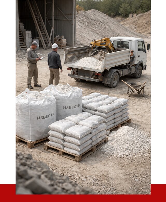 Известь строительная в Салавате с доставкой от 4481 р. | ПРОНЕРУДСлв