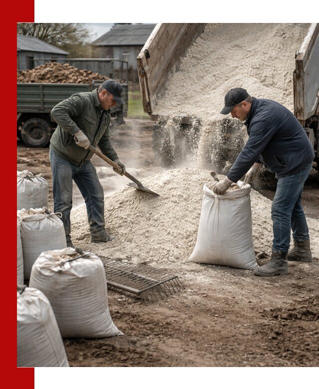 Доставка извести пушонки в Салавате оптом и мелким оптом