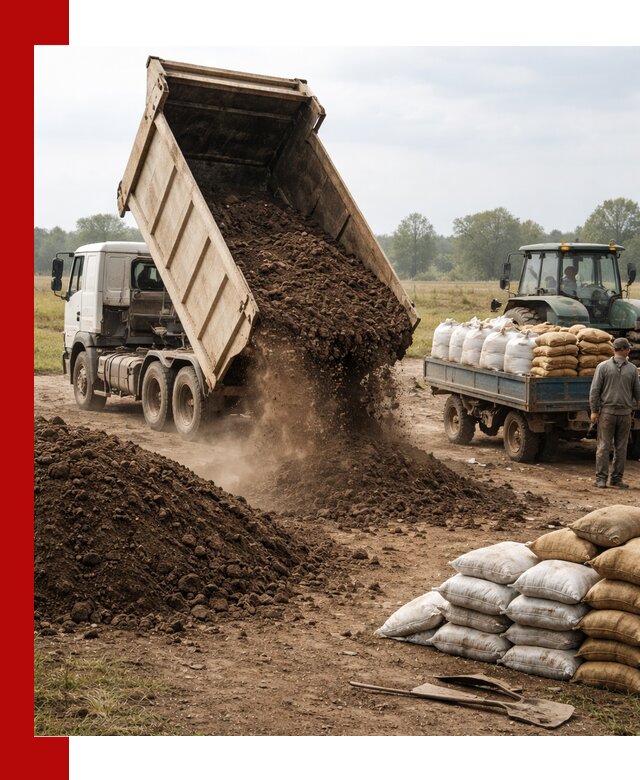 Доставка грунта и удобрений оптом в Салавате для сельхоз и строительства