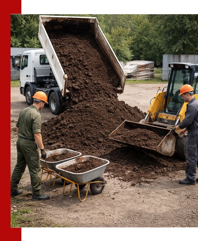 Доставка торфо-земляной смеси в Салавате для огорода и ландшафта