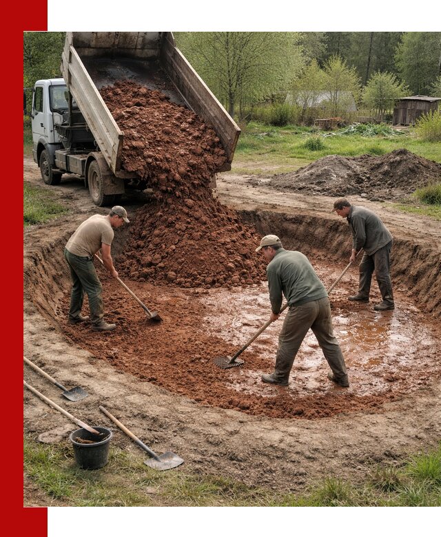 Купить качественную глину для пруда в Салавате