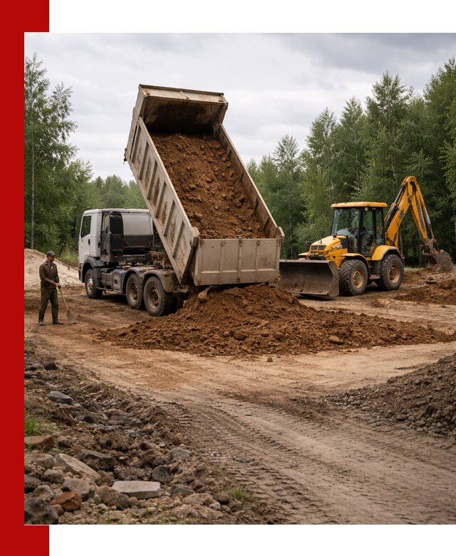 Доставка суглинка самосвалами в Салавате подсыпка и планировка