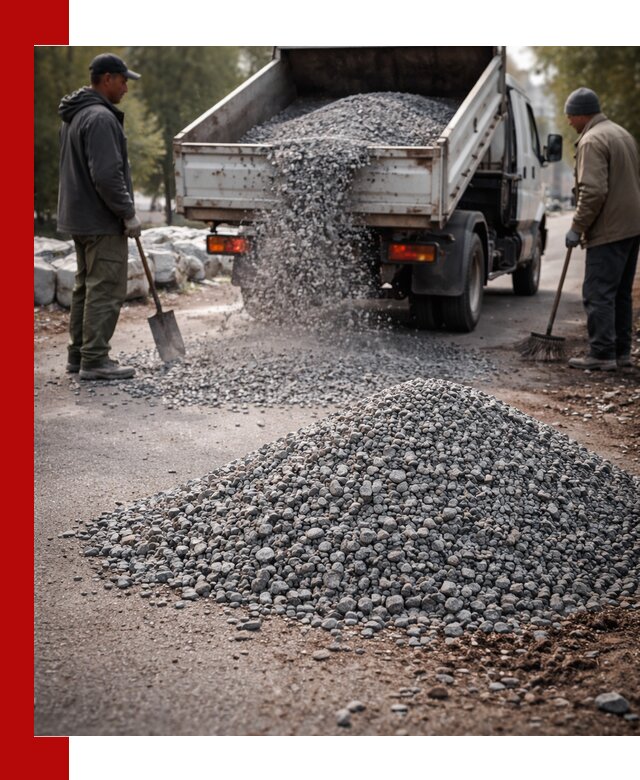 Гранитная крошка для посыпки дорог и тротуаров в Салавате