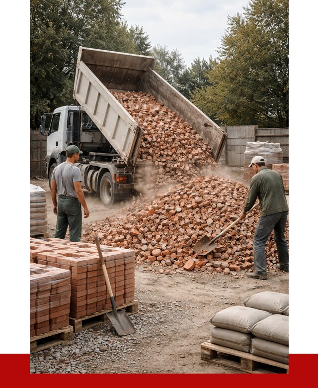 Бой кирпича в Салавате с доставкой от 4481 руб/куб | ПРОНЕРУДСлв