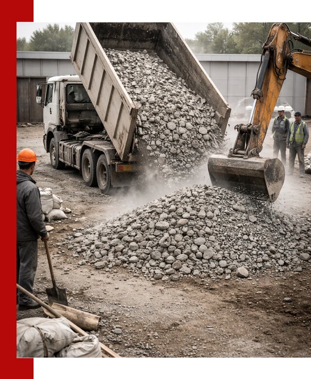 Доставка дробленого бетона в Салавате оптом и в розницу