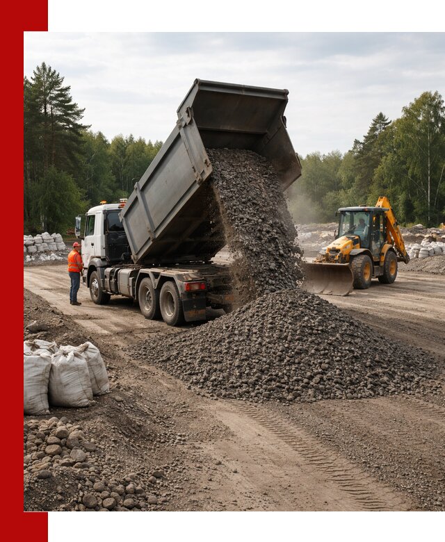 Доставка дробленого асфальта в Салавате для дорожных работ
