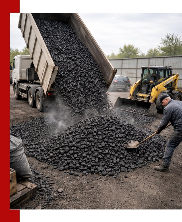 Доставка угля орех в Салавате оптом и в розницу