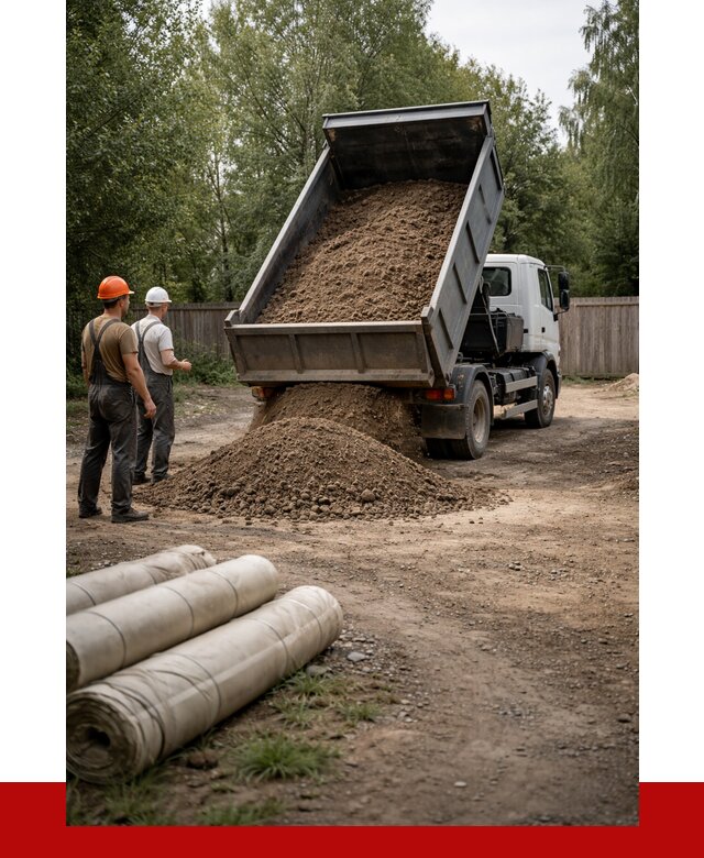 Доставка сыпучих материалов самосвалом в [cvi] от 4481 р. | ПРОНЕРУДСлв