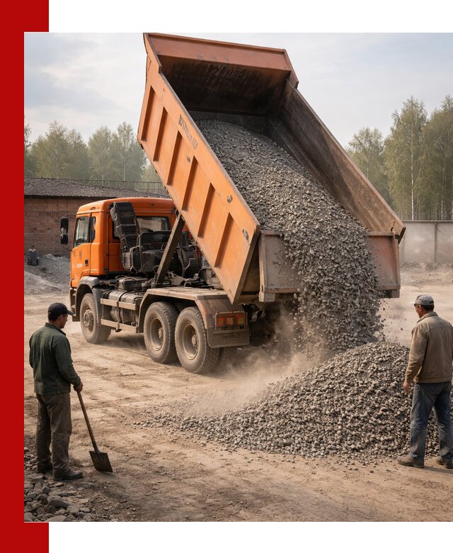 Доставка самосвалом 20 м3 в Салавате быстро и надежно