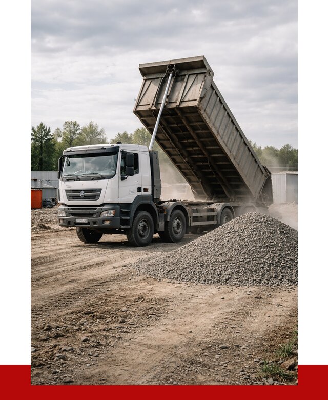 Доставка самосвалом 40 кубов в Салавате от 9602 р. | ПРОНЕРУДСлв