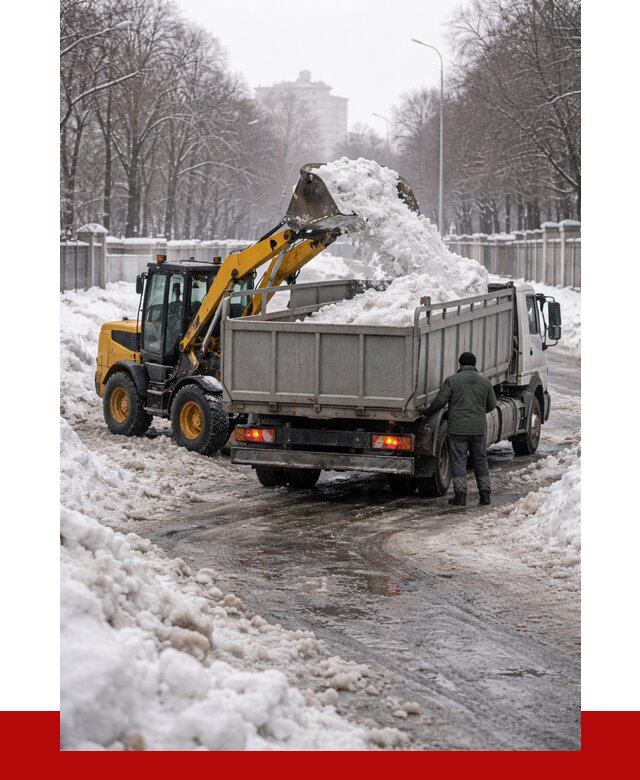 Вывоз снега с погрузкой в Салавате от 3734 р. ПРОНЕРУДСлв