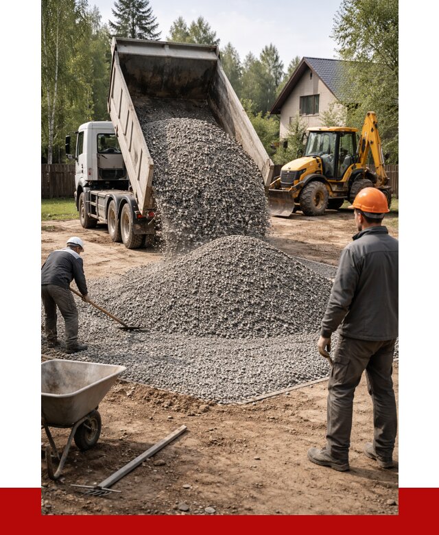 Отсыпка участка щебнем в Салавате от 6935 р. ПРОНЕРУДСлв